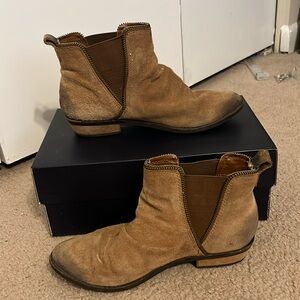 Suede ankle boots